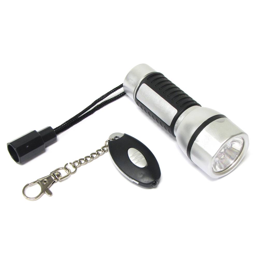 Hoge helderheid 5 LED zaklamp met zaklamp sleutelhanger