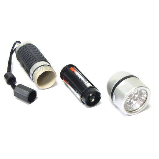 Hoge helderheid 5 LED zaklamp met zaklamp sleutelhanger