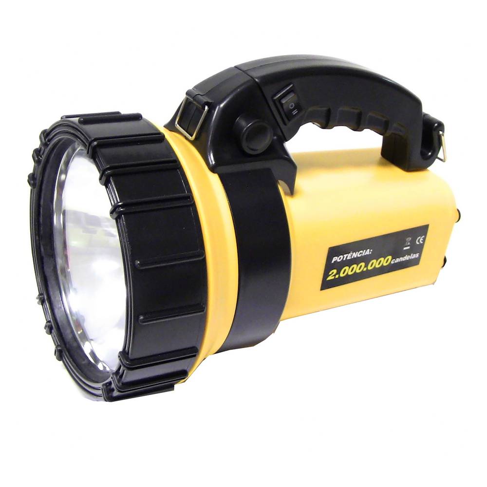 Halogen and LED Rechargeable Flashlight Dual Use
