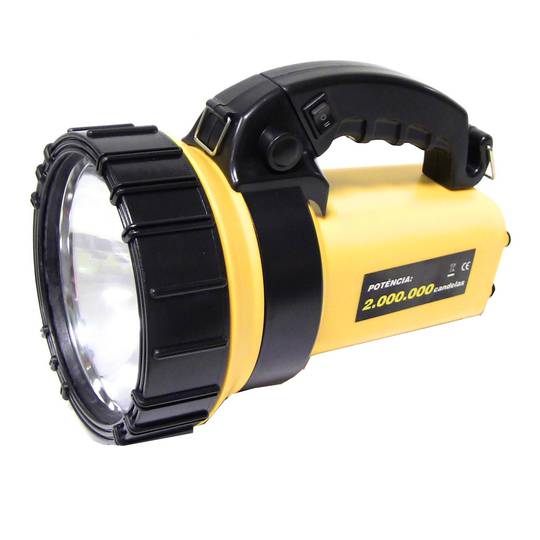 Halogen and LED Rechargeable Flashlight Dual Use - Cablematic