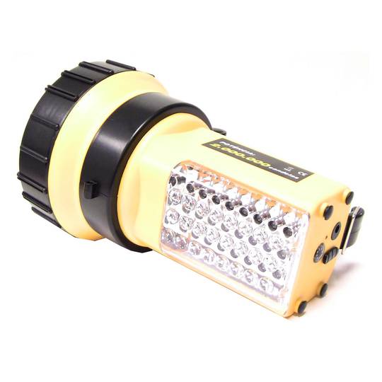 Halogen and LED Rechargeable Flashlight Dual Use