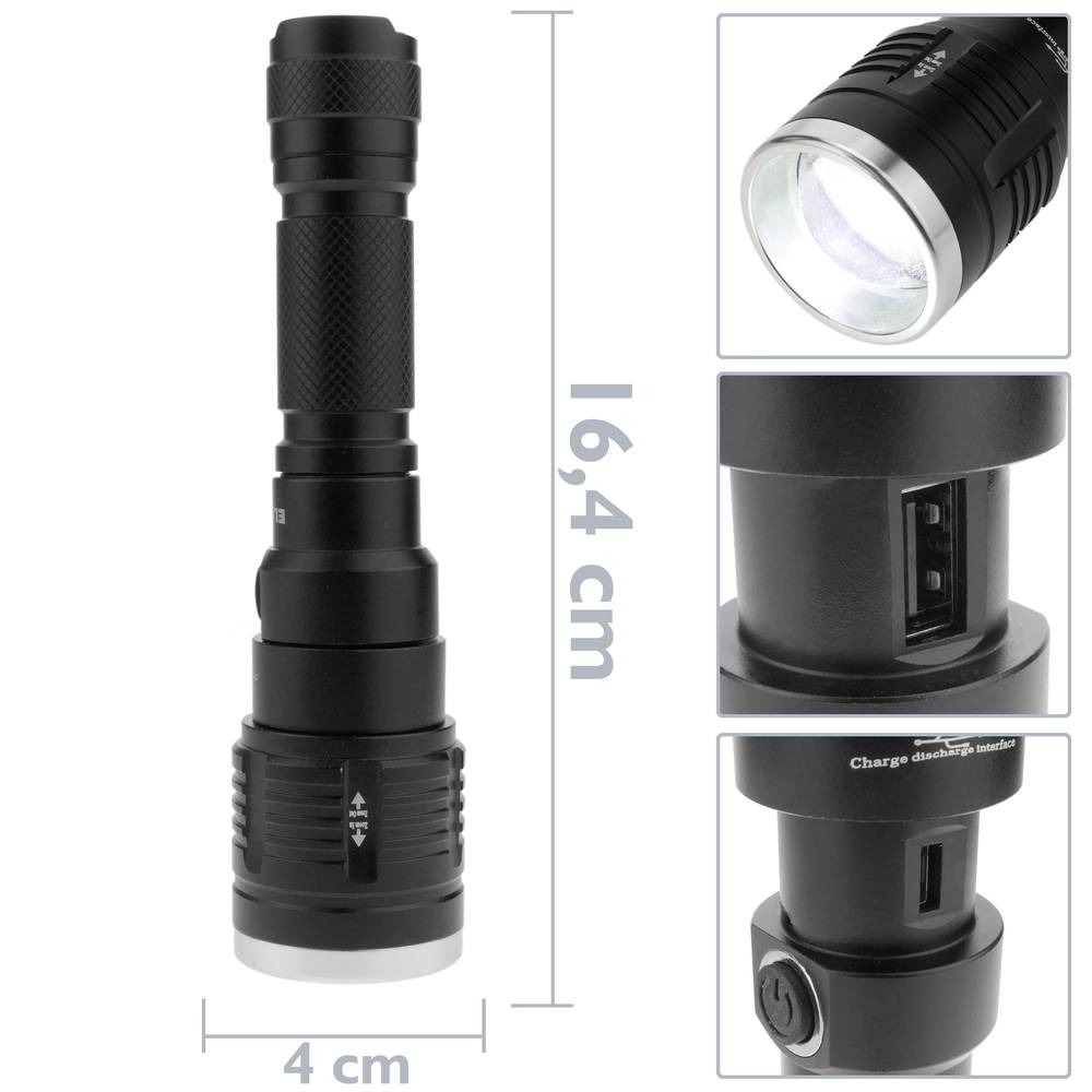 Llanterna de càmping alumini LED 5W amb imant i PowerBank 2200 mAh