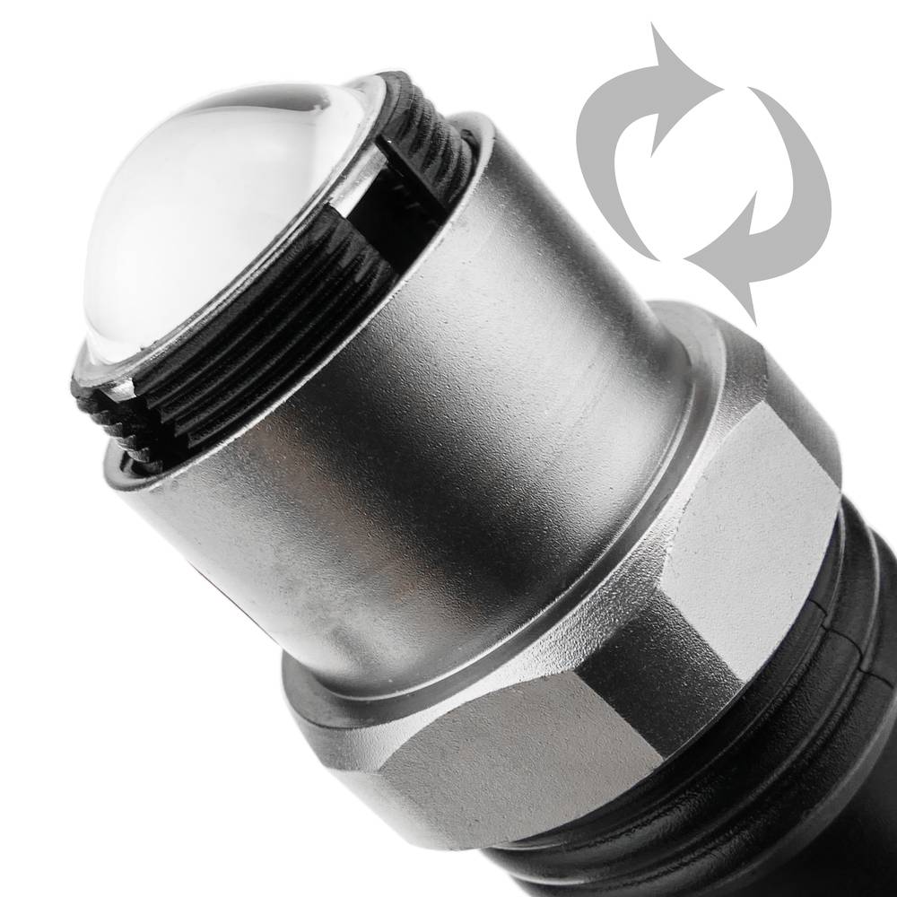 Linterna Q5 Zoom de 240 lúmenes de resistente aluminio