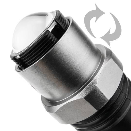 Linterna Q5 Zoom de 240 lúmenes de resistente aluminio