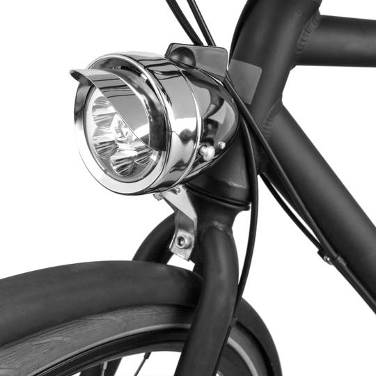 Fahrrad Scheinwerfer Retro Vintage mit Schalter und Ständer 6 LED -  Cablematic