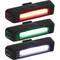 Faro della bicicletta a LED rosso bianco e verde di  150 lumen USB ricaricabile