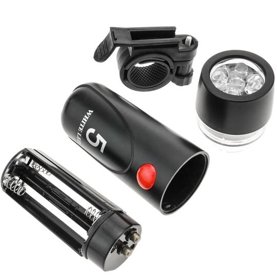Przedni reflektor LED na rower Zdejmowana latarka 5-LED
