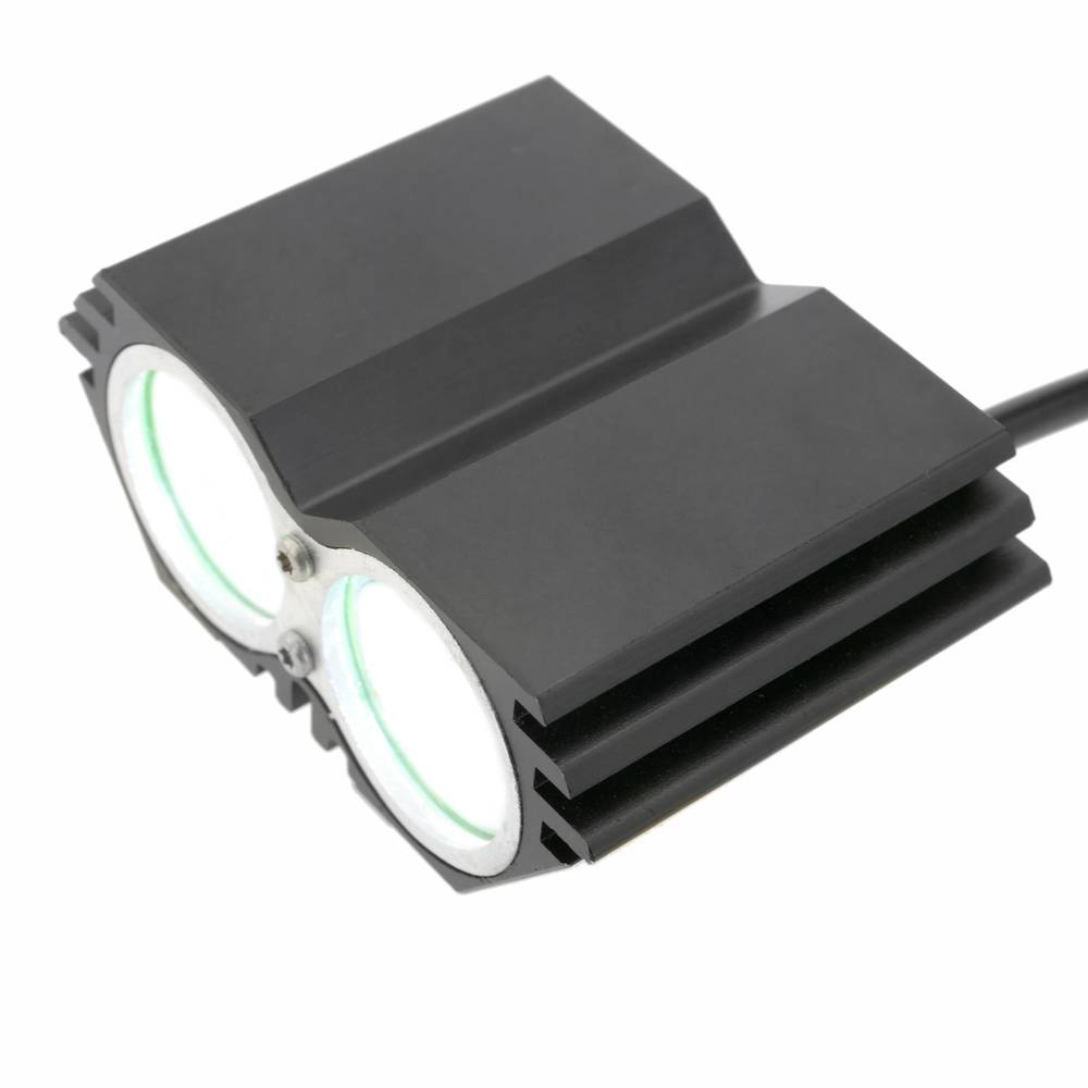 Faro a LED anteriore per testa e bicicletta con batteria da 8000 mAh 2000 lumen 2 x T6 XLamp