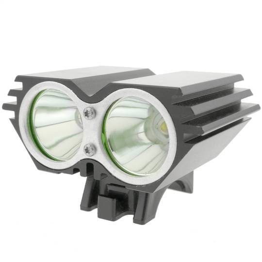 Faro a LED anteriore per testa e bicicletta con batteria da 8000 mAh 2000 lumen 2 x T6 XLamp