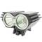 Faro a LED anteriore per testa e bicicletta con batteria da 8000 mAh 2000 lumen 2 x T6 XLamp