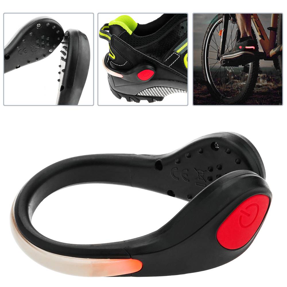 Safety Shoe Clip da Scarpa con LED Rossi Confezione da 2 per corridori ciclisti passeggiate jogging