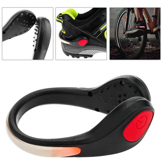 Safety Shoe Clip da Scarpa con LED Rossi Confezione da 2 per corridori ciclisti passeggiate jogging