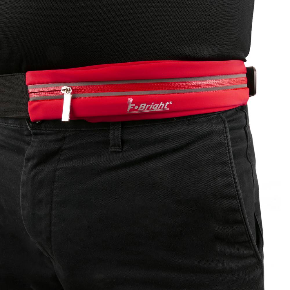 Sac à taille sport avec lumière LED rechargeable par USB