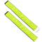 Yellow phosphorescent reflecting strip bands for night viewing 2-pack