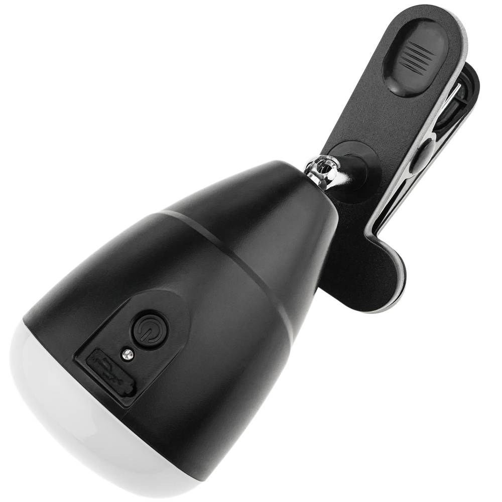 Lámpara LED recargable de pinza con 3 niveles de intensidad luz día 6500K 460 lumens 5W