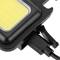 Mini torcia LED ricaricabile con moschettone, 5W e 450 lumen, ideale per il campeggio, escursioni o laboratori