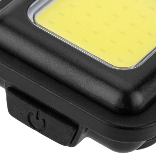 Mini torcia LED ricaricabile con moschettone, 5W e 450 lumen, ideale per il campeggio, escursioni o laboratori
