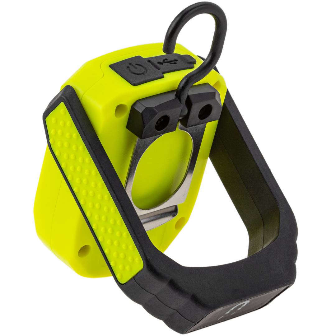 Lanterne LED rechargeable IP44 10W et 1000 lumens idéale pour le camping, la randonnée ou les ateliers