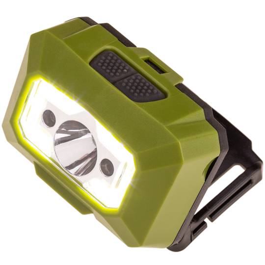 Lampada frontale da 6 W IPX6 ad alta potenza, sensore di movimento e USB ricaricabile