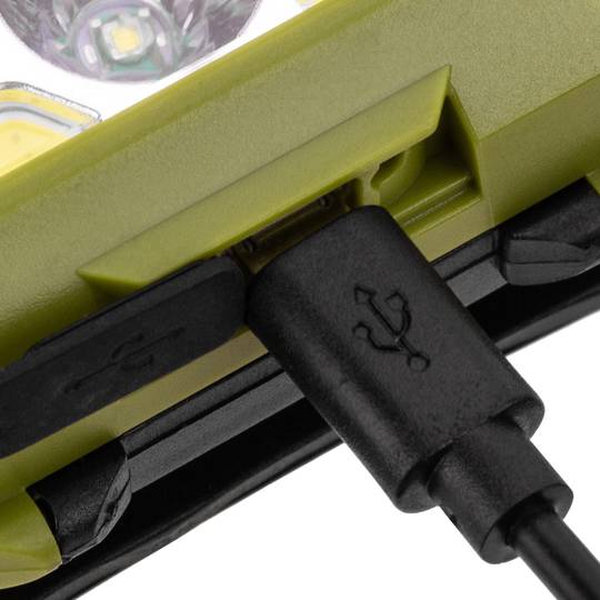 Lampada frontale da 6 W IPX6 ad alta potenza, sensore di movimento e USB ricaricabile