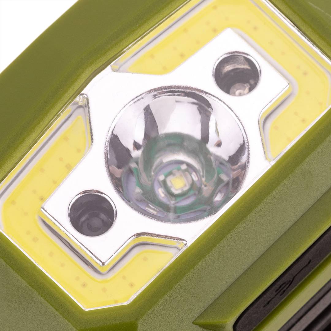 Lampada frontale da 6 W IPX6 ad alta potenza, sensore di movimento e USB ricaricabile