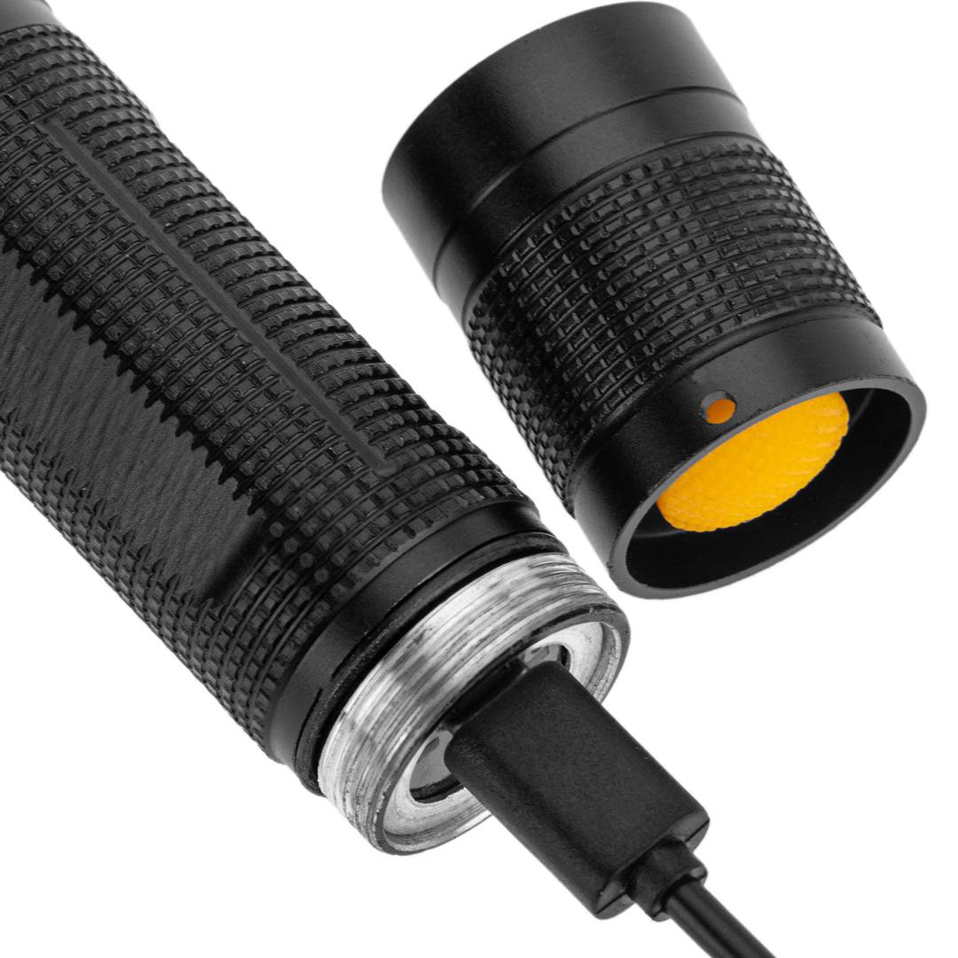 Mini High Power LED 10W Premium IP44 Taschenlampe mit Akku