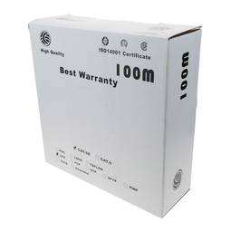 Bobina de cabo categoria 5e UTP 24AWG flexível 100m