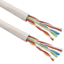 Bobina de cabo categoria 5e UTP 24AWG flexível 305m