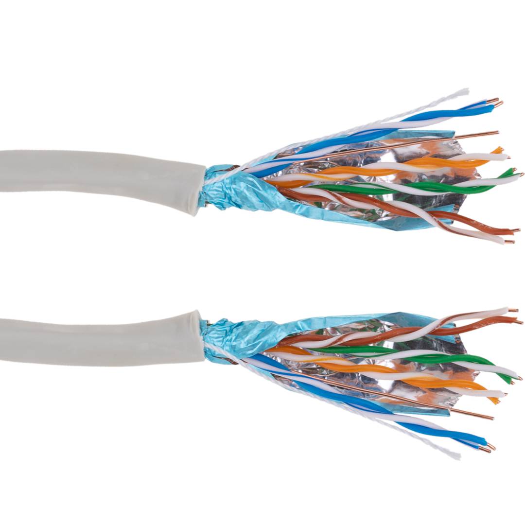 Coil cable 24AWG stranded category 5e FTP 305m
