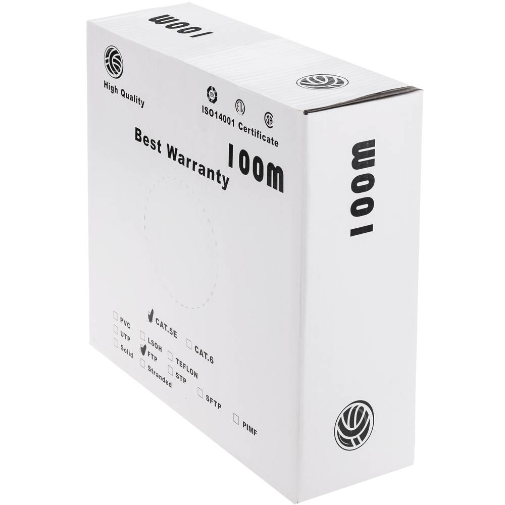 Bobina cavo categoria 5e FTP 24AWG flessibile 100m