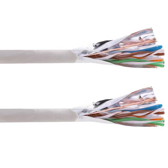 305 m flexibele grijze FTP Cat.5e Ethernet-netwerkkabelhaspel