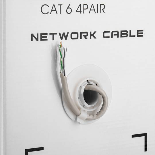 Spoelkabel UTP categorie 6 24AWG star grijs 305m