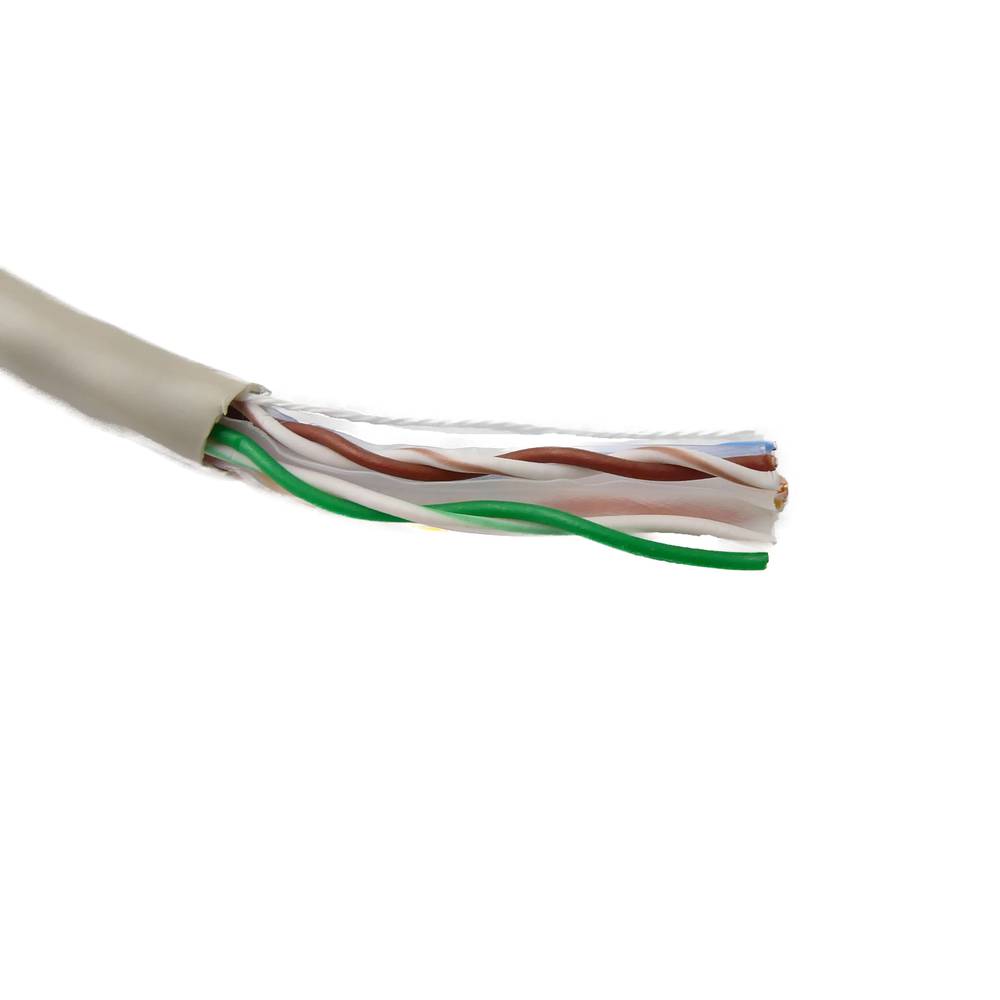 Bobina de cable UTP Cat.6A 23AWG rígido gris 100m Cablematic
