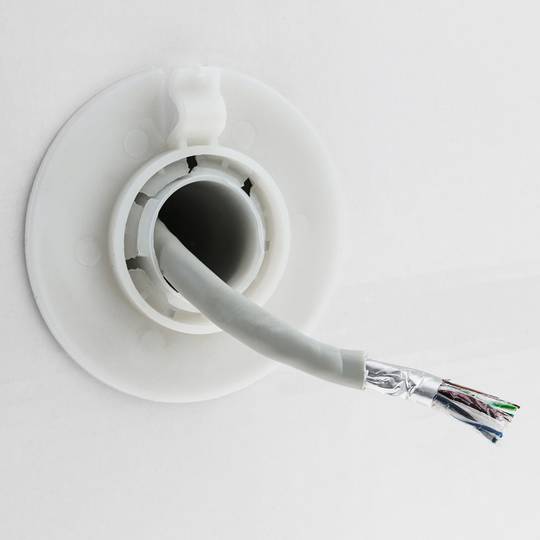 100 m stijve grijze Cat.6 FTP ethernet netwerkkabelhaspel