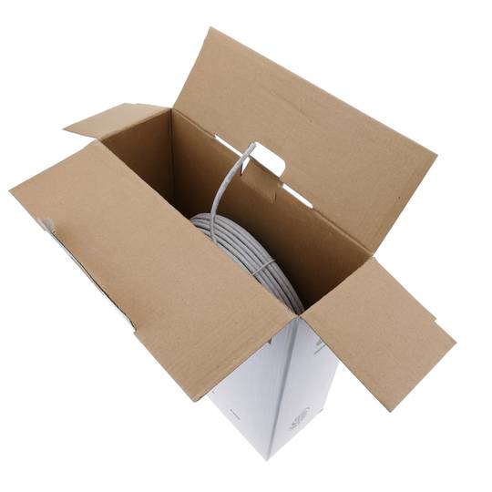 Coil cable FTP category 6 24AWG flexible gray 100m