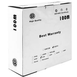 FTP-kabelspoel Cat.6A 23AWG star grijs 100m
