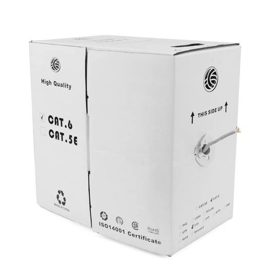 Cewka kablowa FTP Kat. 6A 23AWG sztywna szara 305m