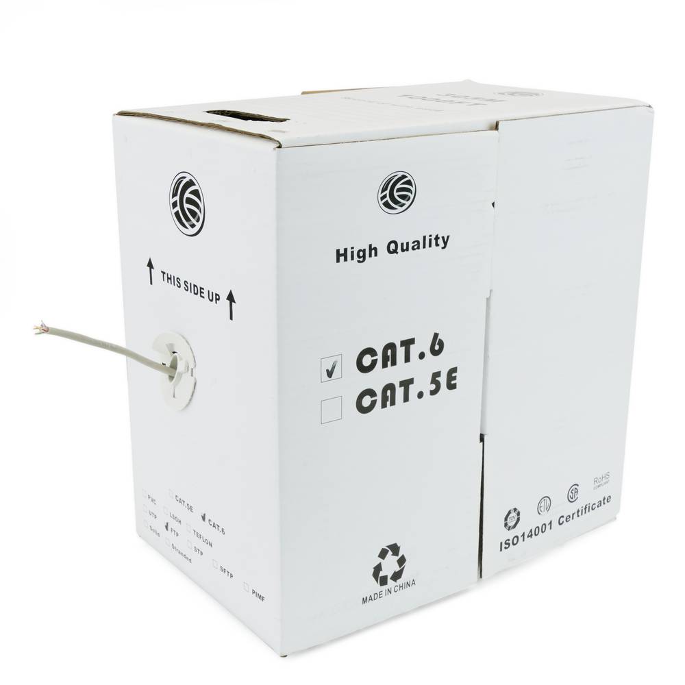 Cewka kablowa FTP Kat. 6A 23AWG sztywna szara 305m