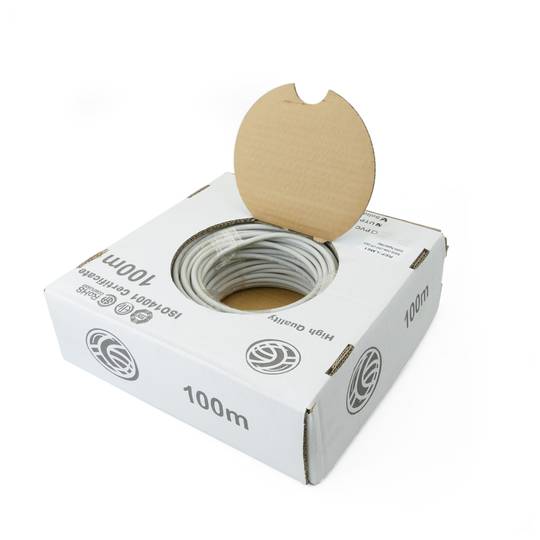 Coil Cable Cat6 24AWG UTP LSHF Solid 100m