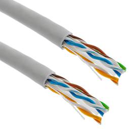 Bobina de cabo Ethernet LSHF UTP Cat.6 24AWG 100m flexível