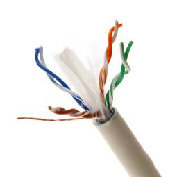 Bęben kablowy LSHF FTP kat.6 24AWG sztywny biały 305 m