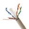 Carretel de cabo LSHF FTP Cat.6 24AWG rígido branco 305 m