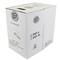 Carretel de cabo LSHF FTP Cat.6 24AWG rígido branco 305 m