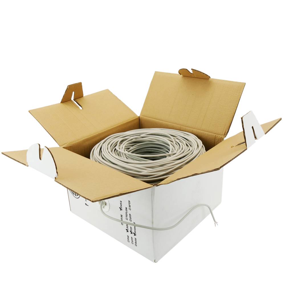 Bobina de cabo FTP Cat6 24AWG flexível LSHF 305m