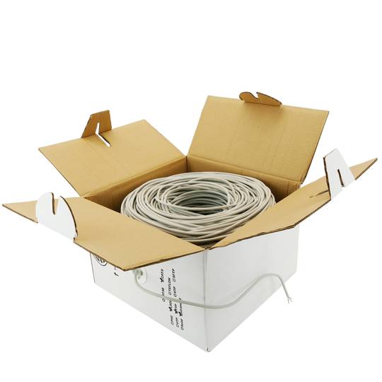 Bobina de cabo FTP Cat6 24AWG flexível LSHF 305m