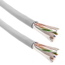 Bęben kablowy LSHF FTP kat.6 24AWG sztywny szary 100 m