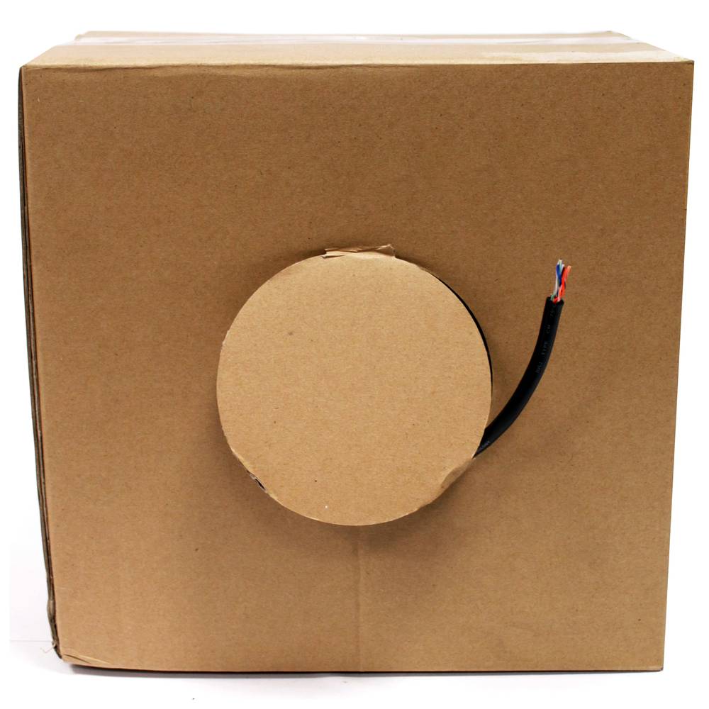 Cat.6 23AWG FTP-netwerkkabelspoel voor starre buitenzwart 100m
