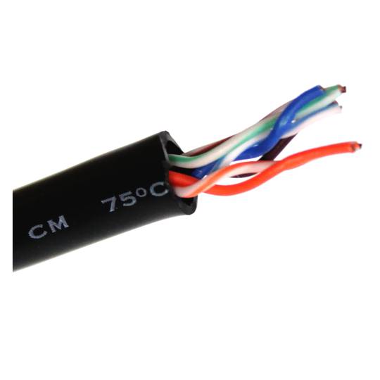 Cat.6 23AWG FTP-netwerkkabelspoel voor starre buitenzwart 100m