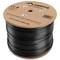 Lanberg Bobina de cable de xarxa LAN FTP Cat. 6 rígid CU AWG24 exterior Fluke tested negre 305m
