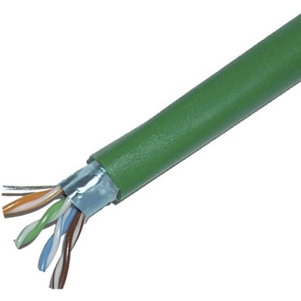 Coil câble de catégorie 5e FTP 24AWG solide vert 100m